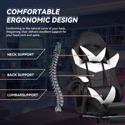Ergonomic Leather E-Sports Gaming Chair with Rotatable Adjustable Headrest And Lumbar Support With Flexible Armrests For Gaming Halls