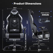 Premium High-Back 350lbs Racing Computer Gaming Chair