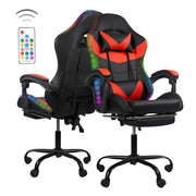 Ergonomic Leather E-Sports Gaming Chair with Rotatable Adjustable Headrest And Lumbar Support With Flexible Armrests For Gaming Halls