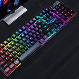 VoltFlow RGB Gaming Mouse & Keyboard Combo -- USB Wired Precision Set