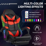 Ergonomic Leather E-Sports Gaming Chair with Rotatable Adjustable Headrest And Lumbar Support With Flexible Armrests For Gaming Halls