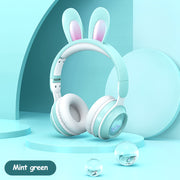 Rabbit Ear Headphones Wireless Bluetooth 5.0 Luminous Extendable Headphones