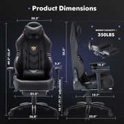 Premium High-Back 350lbs Racing Computer Gaming Chair