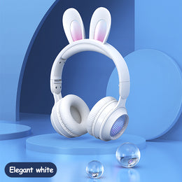 Rabbit Ear Headphones Wireless Bluetooth 5.0 Luminous Extendable Headphones