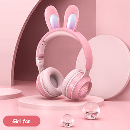 BunnyBeat RGB -- Wireless LED Gaming Headphones (Foldable & Extendable)