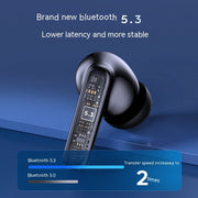 Sleek Wireless Bluetooth Noise Reduction In-ear Headphones